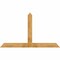 Ekena Millwork Portland Rough Sawn Timber Gable Bracket, Western Red Cedar, 84"W x 49"H x 6"D x 6"F, 14/12 Pitch GBW084X49X0606POR00RWR - alternate 1